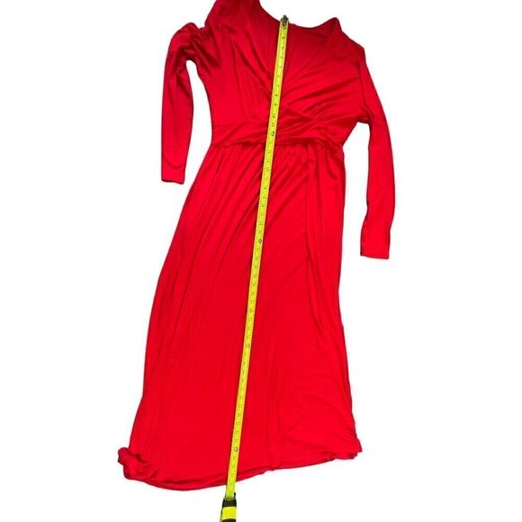 NEW Lilbetter Women's Red Long Sleeve Maxi Dress XL - Picture 5 of 10